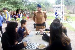 Presença policial transforma ambiente escolar em Foz do Iguaçu