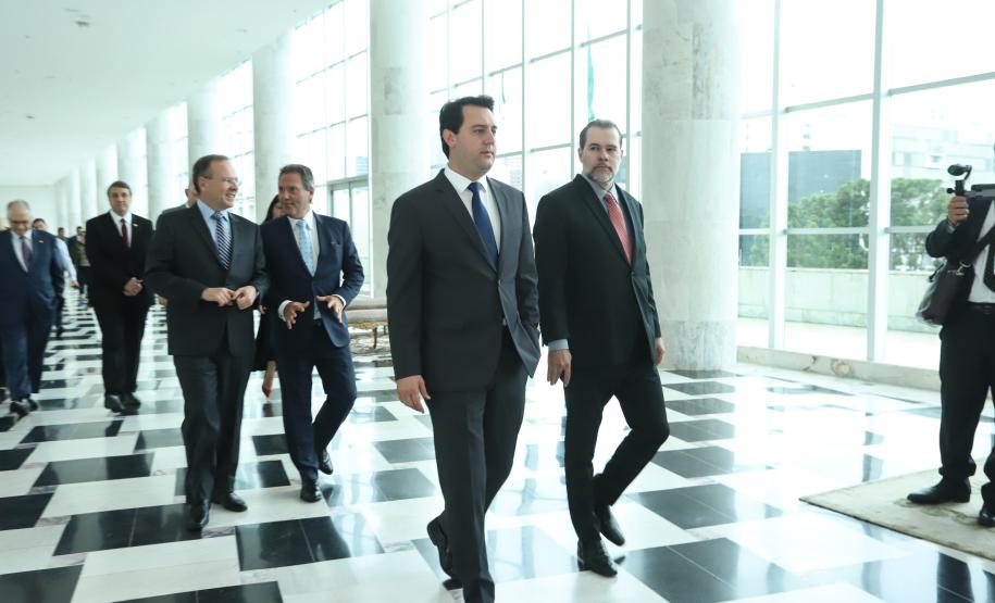 Governador recebe presidente do STF e destaca agenda em prol do Paraná