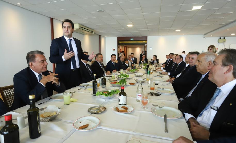 Governador reúne bancada federal do Paraná em Brasília Governador reúne bancada federal do Paraná em Brasília