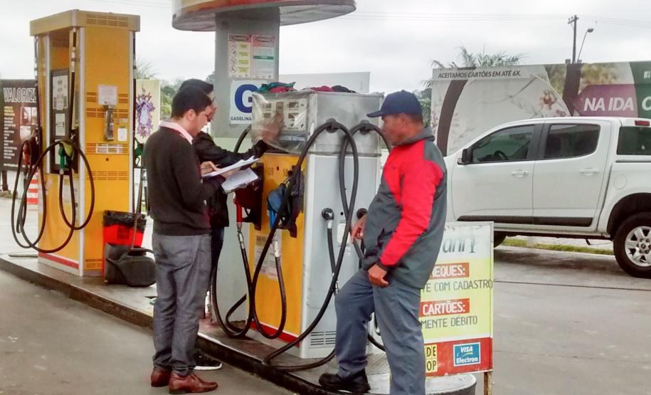 Receita encontra irregularidades em 34% dos postos fiscalizados